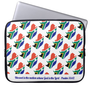 SÜDAFRIKA Selige Nation Psalm 33:12 Laptop Laptopschutzhülle