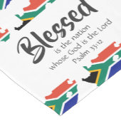 SÜDAFRIKA Selige Nation Scripting Christlich Kurzer Tischläufer (Ecke)