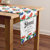 SÜDAFRIKA Selige Nation Scripting Christlich Kurzer Tischläufer (Beispiel)