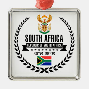 Südafrika Silbernes Ornament