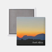 Südafrika Sonnenuntergang Berge Magnet (Vorderseite/Rückseite)