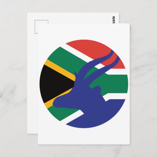 Südafrika Springbok Antelope Südafrika Postkarte (Vorne/Hinten)