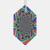 Südafrika-Sternschmuck Ornament Aus Glas (Vorderseite Rechts)