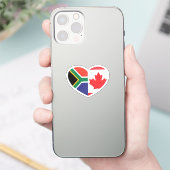 Südafrika Südafrika Kanada Kanadisches Herz Aufkleber (Telefon)