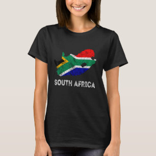 Südafrika Südafrika Karte Kontur Südafrika T-Shirt