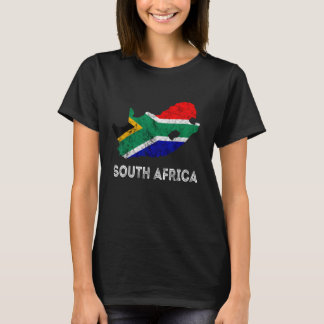 Südafrika Südafrika Karte Kontur Südafrika T-Shirt