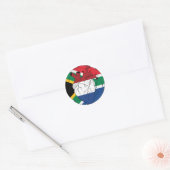 Südafrika Südafrika Niederlande Runder Aufkleber (Umschlag)