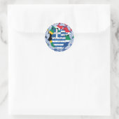 Südafrika Südafrika Runder Aufkleber (Tasche)