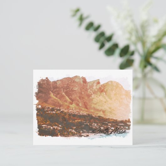 Südafrika Tafelberg Postkarte (Stehend Vorderseite)
