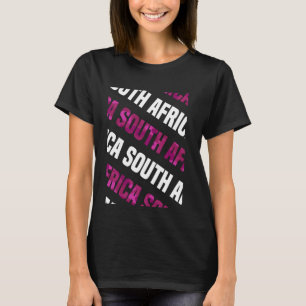 Südafrika-Tarnmuster Rosa Tarnung T-Shirt