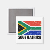 Südafrika-Vintage-Flagge Magnet (Vorderseite/Rückseite)
