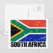 Südafrika-Vintage-Flagge Postkarte (Vorne/Hinten)