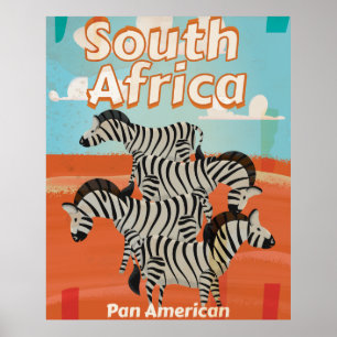 Südafrika Vintage-Reiseposter Poster