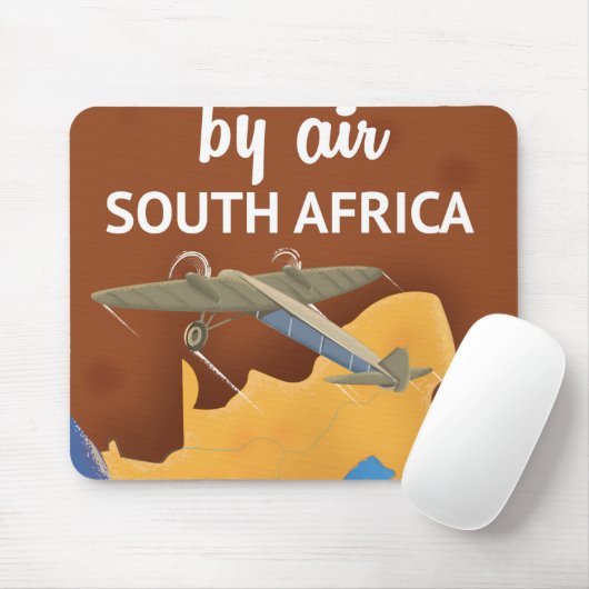 Südafrika Vintage Travel Poster Mousepad (Mit Mouse)