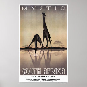 Südafrika Vintage Travel Poster wiederhergestellt