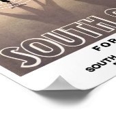 Südafrika Vintage Travel Poster wiederhergestellt (Ecke)