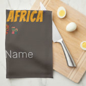 Südafrika Vintager Löwenfahne Safari Souvenir Geschirrtuch (Viertel Falte)