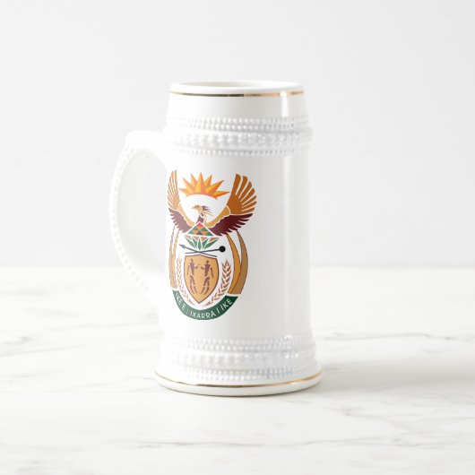 Südafrika-Wappen Tasse (Vorderseite Links)