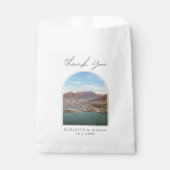 Südafrika Wedding Kapstadt Danke Foto Geschenktütchen (Vorderseite)