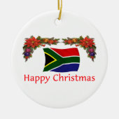Südafrika-Weihnachten Keramikornament (Vorne)