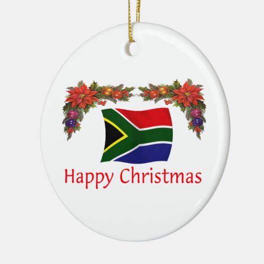 Südafrika-Weihnachten Keramikornament (Links)