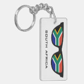 Südafrika weist benutzerdefinierte Text- und Farbs Schlüsselanhänger (Vorderseite links)