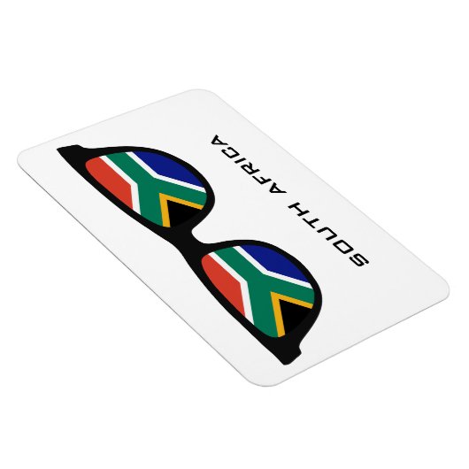 Südafrika weist benutzerdefinierten Text- und Farb Magnet (Rechte Seite)