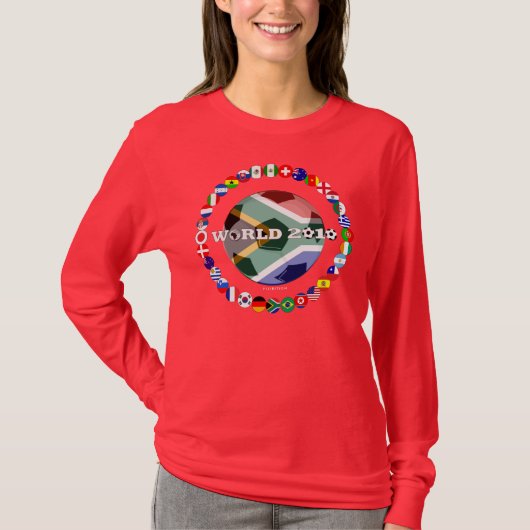 Südafrika-Weltmeisterschaft-aller T - Shirt 2010 (Vorderseite)
