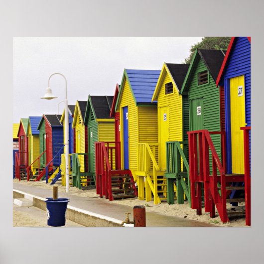 Südafrika, Western Cape, St James. Bunt Poster (Vorne)