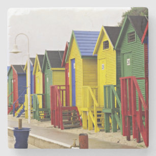 Südafrika, Western Cape, St James. Bunt Steinuntersetzer
