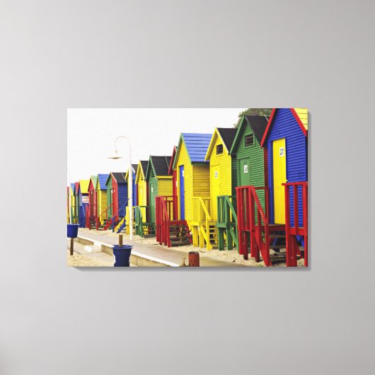 Südafrika, Western Cape, St. James. farbenfroh Leinwanddruck (Vorderseite)