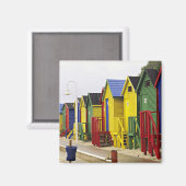 Südafrika, Western Cape, St. James. farbenfroh Magnet (Vorderseite/Rückseite)