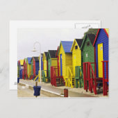 Südafrika, Western Cape, St. James. farbenfroh Postkarte (Vorne/Hinten)