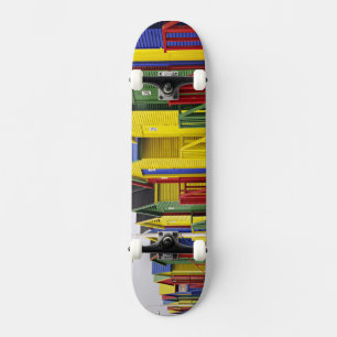 Südafrika, Western Cape, St. James.farbig Skateboard