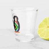 Südafrika-Wildlife-Pinguin-Personalisiertes Gesche Schnapsglas (Rechts)