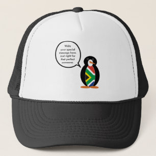 Südafrika-Wildlife-Pinguin-Personalisiertes Gesche Truckerkappe