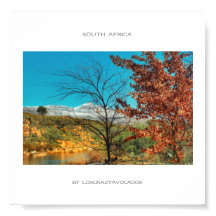 Südafrika Winter Herbst Landschaftspopster