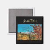 Südafrika Winter Herbstlandschaft Schneemagnet Magnet (Vorderseite/Rückseite)