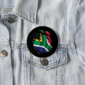 Südafrika Zerrissene Flagge Button (Beispiel)