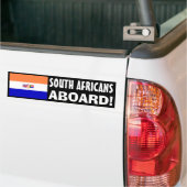 Südafrikaner an Bord! Autoaufkleber (Auf Lkw)