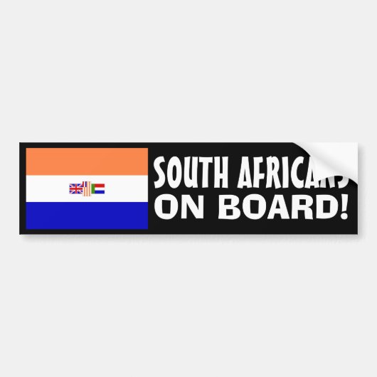 Südafrikaner entkommen! autoaufkleber (Vorne)