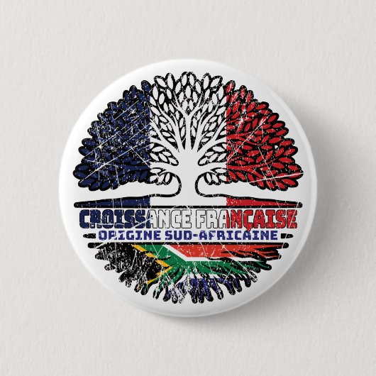 Südafrikanisch Südafrika Französisch Frankreich Ba Button (Vorderseite)