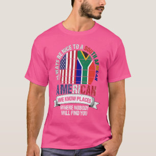 Südafrikanische Amerikaner kennen Orte, an denen A T-Shirt