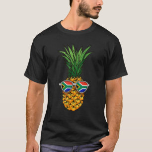 Südafrikanische Ananas Südafrika-Flagge Sonnenbril T-Shirt