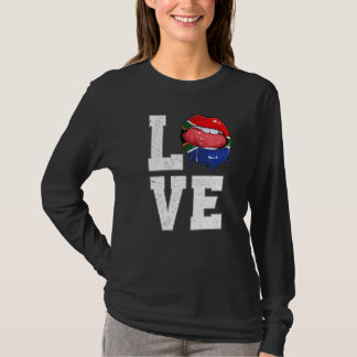 Südafrikanische Fahne-Liebe Südafrikas T-Shirt