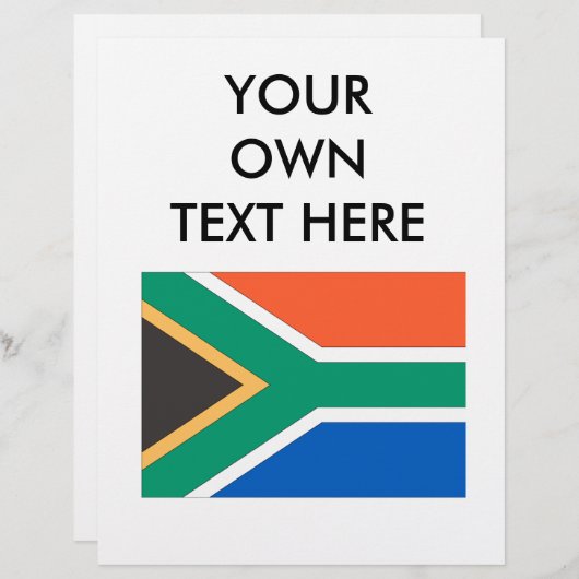 Südafrikanische Flagge (Vorne/Hinten)