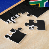 Südafrikanische Flagge & afrikanisches Land /Südaf Puzzle (Seite)