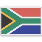 Südafrikanische Flagge Aufkleber (Vorderseite)