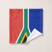 Südafrikanische Flagge Badhandtuch Set (Waschlappen)