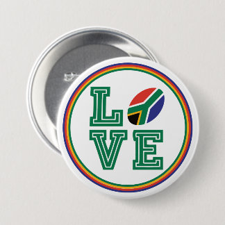 Südafrikanische Flagge Button